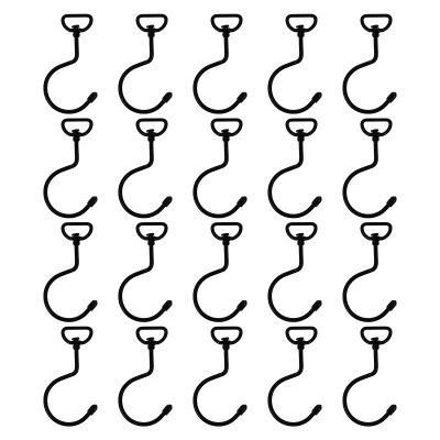 NOLITOY 20 Hooks Iron Towel Hooks Heavy Duty Like Bags Cup for Bathroom Closet Room