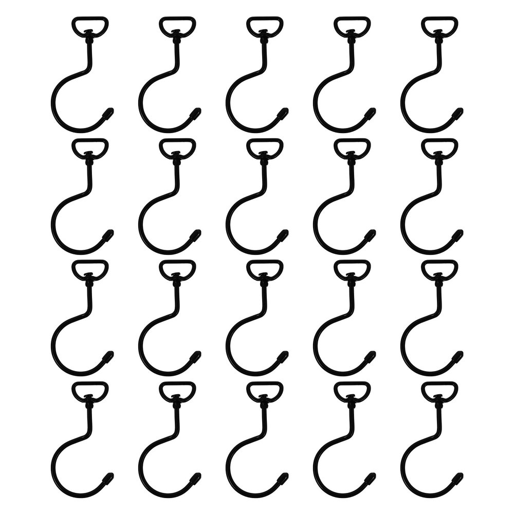 NOLITOY 20 Hooks Iron Towel Hooks Heavy Duty Like Bags Cup for Bathroom Closet Room