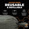 Xpose Safety Heavy Duty Sand Bags with Tie Strings  Empty Woven Polypropylene Sandbags for Hurricane Flood Protection, 50 lb Capacity, 14" x 26", Green, Pack of 20 view 3