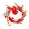 DECHOUS Elegant Spring Festival Wreath Red Fruit Decorative Hanging Ornament for Home Festive view 1