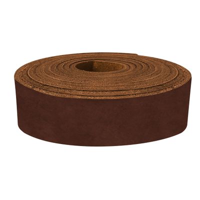 ELW 9-10 oz (3.6-4mm) Latigo Leather Belt Grade Straps & Strips | Size: 3.25"x50" (8.3x127cm) | Rust | Full Grain Cowhide, Heavy Duty Holsters, Sheathes, Harness, Saddle, Guitar Straps, DIY Crafts