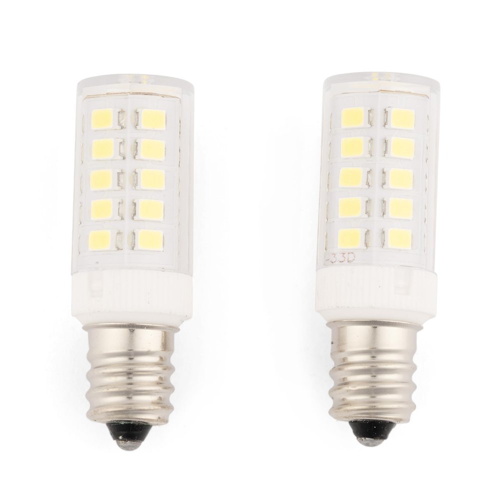 JERDON LED Replacement Light Bulb for Makeup Mirrors - 6000K (2 Pack) - LED Bulbs for Mirrors - White Lightbulbs