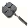 5 STAR SUPER DEALS Pancake Pan Maker Nonstick Double Sided w/ 4 Small Decorative Mold Designs for Perfect Eggs, French Toast, Omelette, Flip Jack, and Crepes view 4