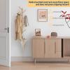 Furshus Coat Rack Wall Mount,Bamboo Vertical Hat Rack for Wall,Wall Coat Tree,Coat Hanger,Floating Coat Rack for Hats,Jackets,Bags,Entryway Bedroom (Natural) view 4