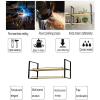 JIAHESHYP 2 Layer Ceiling ShelfIron Wall Hanging Wall Shelf Suspended Ceiling Storage Rack - Floating Shelf - Cabinets Racks & Shelveswith Guardrail (Size : 120 * 30 * 80cm) view 4