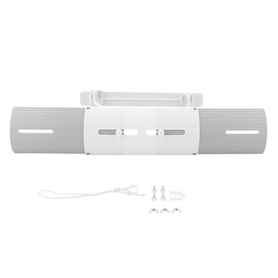 Gavigain Air Conditioning Windshield Deflector, Heavy Duty Plastic, Retractable, Adjustable Airflow, Wind Avoidance, White