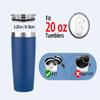 2 Pack 20 oz Tumbler Lid Replacement Lid for Yeti Ramble,Straw Friendly view 2