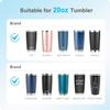 2 Pack 20 oz Tumbler Lid Replacement Lid for Yeti Ramble,Straw Friendly view 3