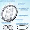 2 Pack 20 oz Tumbler Lid Replacement Lid for Yeti Ramble,Straw Friendly view 4