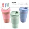 3pcs Wheat Straw Cup Juice Drinking Cup Smoothie Espresso Cup Reusable Drinking Cup Unbreakable Cups Coffee Cup with Lid Lids Freezer Cups Coffee Mug Kitchen Cups Plastic re-usable view 3