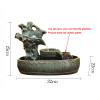 Tabletop Fountain Tabletop Fountain Ceramic Rock Falls Fountains Interior Mini Water Feature for Bedroom, Office, Living Room, Kitchen Dining Room and Bathroom Desktop Fountains view 2