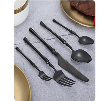 Steak Knife and Fork Set 304 Stainless Steel Steak Western Tableware Ins Wind Small Man's Waist Knife and Fork Spoon Whole Set