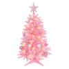 SUNSHINE DECOR Pink Christmas Tree with Light 3ft Artifical Full Christmas Tree with Ball & Star Ornaments 8 Lighting Modes for Holiday Decor view 1