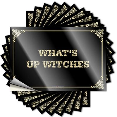 Bumper Stickers What's Up Witches Stickers Car Stickers and Decals Funny Car Stickers (Color : Colour, Size : 8X12CM)