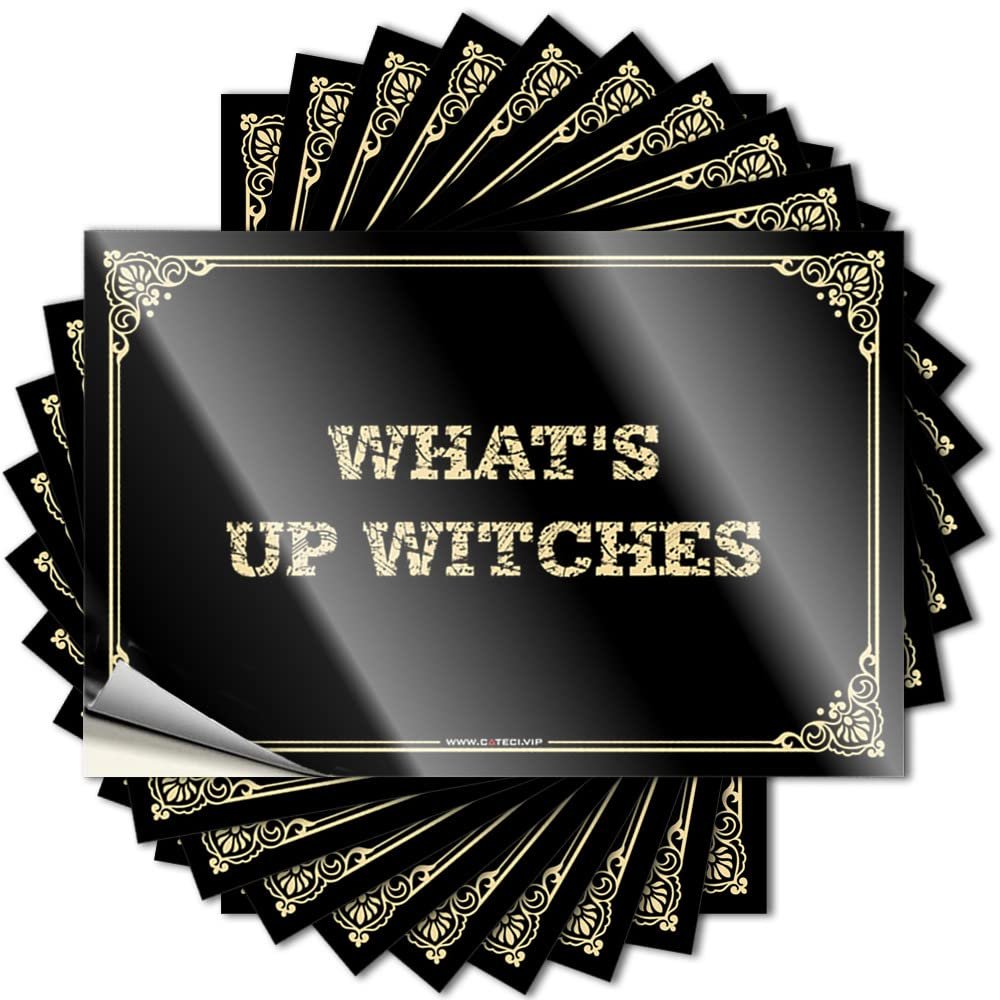 Bumper Stickers What's Up Witches Stickers Car Stickers and Decals Funny Car Stickers (Color : Colour, Size : 8X12CM)