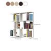 KWOKING Wall Mounted Bookcase Engineered Wood Bookshelf Open Bookcase Bookshelf Wall Hanging Wall Locker Shelf Bedroom Wall Lattice Wine Rack Hanging Wall Cabinet Black 47.2" L x 7.9" W x 37.9" H view 2