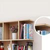 KWOKING Wall Mounted Bookcase Engineered Wood Bookshelf Open Bookcase Bookshelf Wall Hanging Wall Locker Shelf Bedroom Wall Lattice Wine Rack Hanging Wall Cabinet Black 47.2" L x 7.9" W x 37.9" H view 3