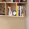 KWOKING Wall Mounted Bookcase Engineered Wood Bookshelf Open Bookcase Bookshelf Wall Hanging Wall Locker Shelf Bedroom Wall Lattice Wine Rack Hanging Wall Cabinet Black 47.2" L x 7.9" W x 37.9" H view 4