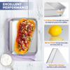 9 Inch Baking Sheet Pan with Rack Set, Joyfair Stainless Steel Toaster Oven Pans Tray & Cooling Racks for Cookie/Jelly Roll/Bacon/Meat, Commercial Metal & Rust-free, Dishwasher Safe view 3