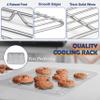 9 Inch Baking Sheet Pan with Rack Set, Joyfair Stainless Steel Toaster Oven Pans Tray & Cooling Racks for Cookie/Jelly Roll/Bacon/Meat, Commercial Metal & Rust-free, Dishwasher Safe view 4
