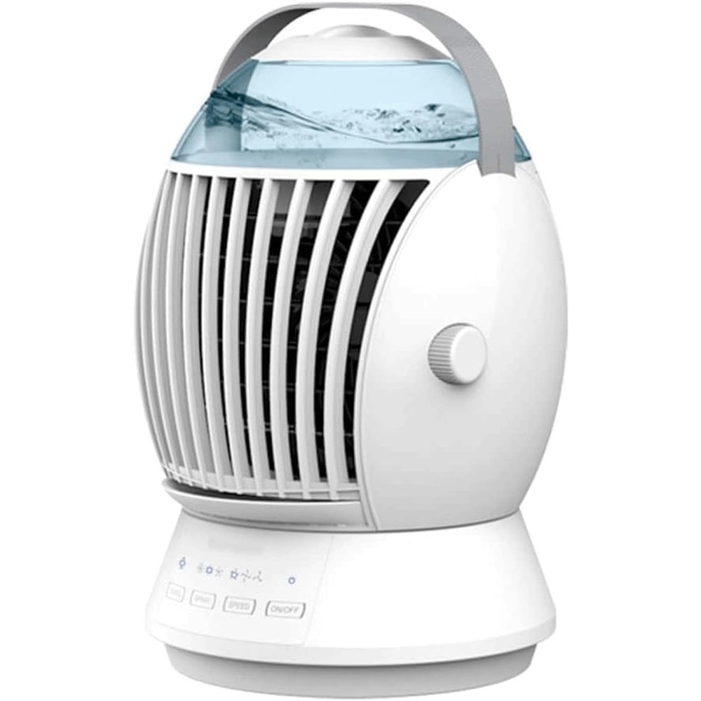 ZUMAHA Fan 3 Speed Settings Desk Fan, Air Conditioner Misting Humidification Fan with 500ML Water Tank, USB Cooling Fan Useful