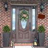 24" Faux Boxwood Plants Outdoor, Artificial Topiary Ball Trees Set of 2, UV Resistant Fake Potted Evergreen Realistic Greenery Bushes Shrubs for Outside Front Porch Planter Patio Indoor Decor 2ft Tall view 2