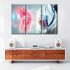 X-Ray Image Trauma Rheumatologist Consultation Skeletal Posters Wall Pictures 3 Panels Framed Wall Art Clinical Laboratory Wall Art Giclee Wooden Framed Gallery-Wrapped Ready to Hang (42"Wx28"H) view 2