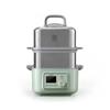 BUYDEEM G563-A501 Electric Food Steamer for Cooking, 2 Tire Stainless Steel Steamer with Slow Cook Mode, 1500W, 10-Quart, Green view 1
