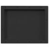 vidaXL Black Shower Niche, Matt Finish, Durable SMC Material with Resin, Space-Saving Bathroom Storage Solution, Easy Assembly with Included Mounting Materials view 3