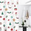 BECAN Festive Christmas Shower Curtain, 72x72 Inch Santa Claus Bathroom Decor for Holidays, Waterproof Polyester Fabric Set with 12 Plastic Hooks view 4