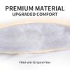 SLEEP ZONE Full Size Soft Mattress Pad, Quilted Fitted Mattress Cover for Bedroom, Fluffy Down Alternative Mattress Protector, Deep Pocket 8~21 inch, Machine Washable (Beige, Full) view 4