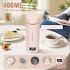 Travel Electric Kettle Portable Mini Kettle,Small Hot Water Boiler with 4 Temperature Settings,304 Stainless Steel,Fast Boiling Water with Auto Shut-Off and Boil Dry Protection (Pink, 400ml) view 3