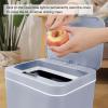 Smart Trash Can with Lid,Self-Sealing Plastics Garbage Can,Automatic Touchless Rubbish Box,Motion Sensor Waterproof Trash Bin for Kitchen,Office,Living Room,Toilet,Bedroom,RV (Grey,14L) view 4