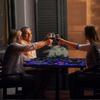 HOMEMORE Bar Table LED Bar Chairs Pub Table LED Lights Cocktail Table Glowing Desktop for Bar Living Room Family Gathering Party Outdoor Games view 2