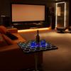 HOMEMORE Bar Table LED Bar Chairs Pub Table LED Lights Cocktail Table Glowing Desktop for Bar Living Room Family Gathering Party Outdoor Games view 4