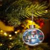 Christmas Ornaments for Christmas Tree Hanging, Christmas Snowman Balls Ornaments Shatterproof Christmas Ornaments Ball for Holiday Party Gift Decor Winter Snowflake Red Bird 3.5" view 1