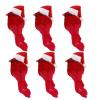 6Pcs Artificial Christmas Cardinal Birds, Simulation Red Birds Feather, Red Birds with Hat, Mini Bird Decorative, Cardinal Clip On Christmas Tree Ornaments Fake Bird Craft for Home Wedding Decor(#1) view 1