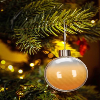 Christmas Ornaments for Christmas Tree Hanging, Modern Art Orange Grey Balls Ornaments Shatterproof Christmas Ornaments Ball for Holiday Party Gift Decor Ombre Stripes Abstract Geometric 3.5"