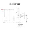 Pull-down Wardrobe Guide Rail, Adjustable Width Soft Reset Wardrobe Storage Rack Heavy-duty Coat Rack, Save Space, Load 15KG (Size : 510-660mm) view 2