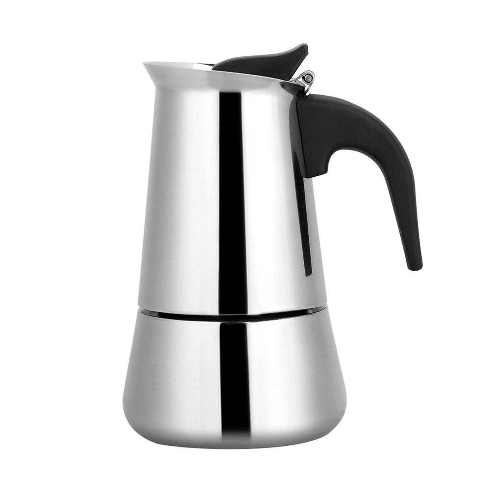 Gavigain Coffee Pot, Stainless Steel Coffee Pot, Portable Italian Coffee Maker Mocha Pot for Induction Cookers, Coffee Maker(450ml)