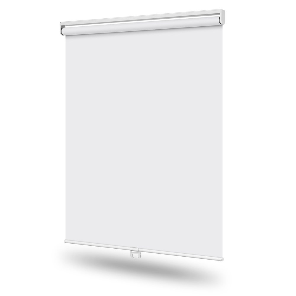 HOTSOON Blackout Roller Shades for Windows, Cordless Window Blinds Thermal Insulated Spring System Shades for Home Office, White, 68.5" W x 64" H