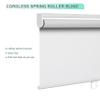 HOTSOON Blackout Roller Shades for Windows, Cordless Window Blinds Thermal Insulated Spring System Shades for Home Office, White, 68.5" W x 64" H view 2