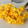 XIZHI 18 Pcs Artificial Flowers White Artificial Daffodils Flowers Real Touch Faux Silk Daffodils Flowers with Stems Flower Arrangement for Party Wedding Office Home Decor (Yellow) view 3