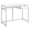 UrbanPro Computer Desk Home Office Laptop Storage Drawer 42" L Work Metal White view 1