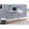 UrbanPro Computer Desk Home Office Laptop Storage Drawer 42" L Work Metal White view 2