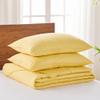 Levtex Home Cross Stitch Reversible King Bedspread Set (120x104in) with 2 Pillow Shams (36x20in) - Stitch Texture - Yellow - Cotton King Size Bedspread Set - Soft, Pre-Washed view 3