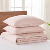 Levtex Home Cross Stitch Reversible King Bedspread Set (120x104in) with 2 Pillow Shams (36x20in) - Stitch Texture - Blush - Cotton King Size Bedspread Set - Soft, Pre-Washed view 3