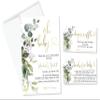 All Ewired Up Personalized Oh Baby Greenery Eucalyptus Shower Invitations and Envelopes, Diaper Raffle Cards, Books for Baby Inserts, Sage in Bloom, Gender Neutral view 1
