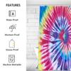 bisibuy Gradient Swirl Tie Dye Shower Curtain Sets with 12 Hooks Farmhouse Decorative Bath Curtain Mordern Cool Shower Curtain for Bathroom Decor view 2