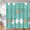 bisibuy Creative Bicycle Shower Curtain for Bathroom Modern Farmhouse Shower Curtain Set with 12 Hooks Water-Resistant Bathroom Curtains Bathroom Accessories 72" x 72" view 1